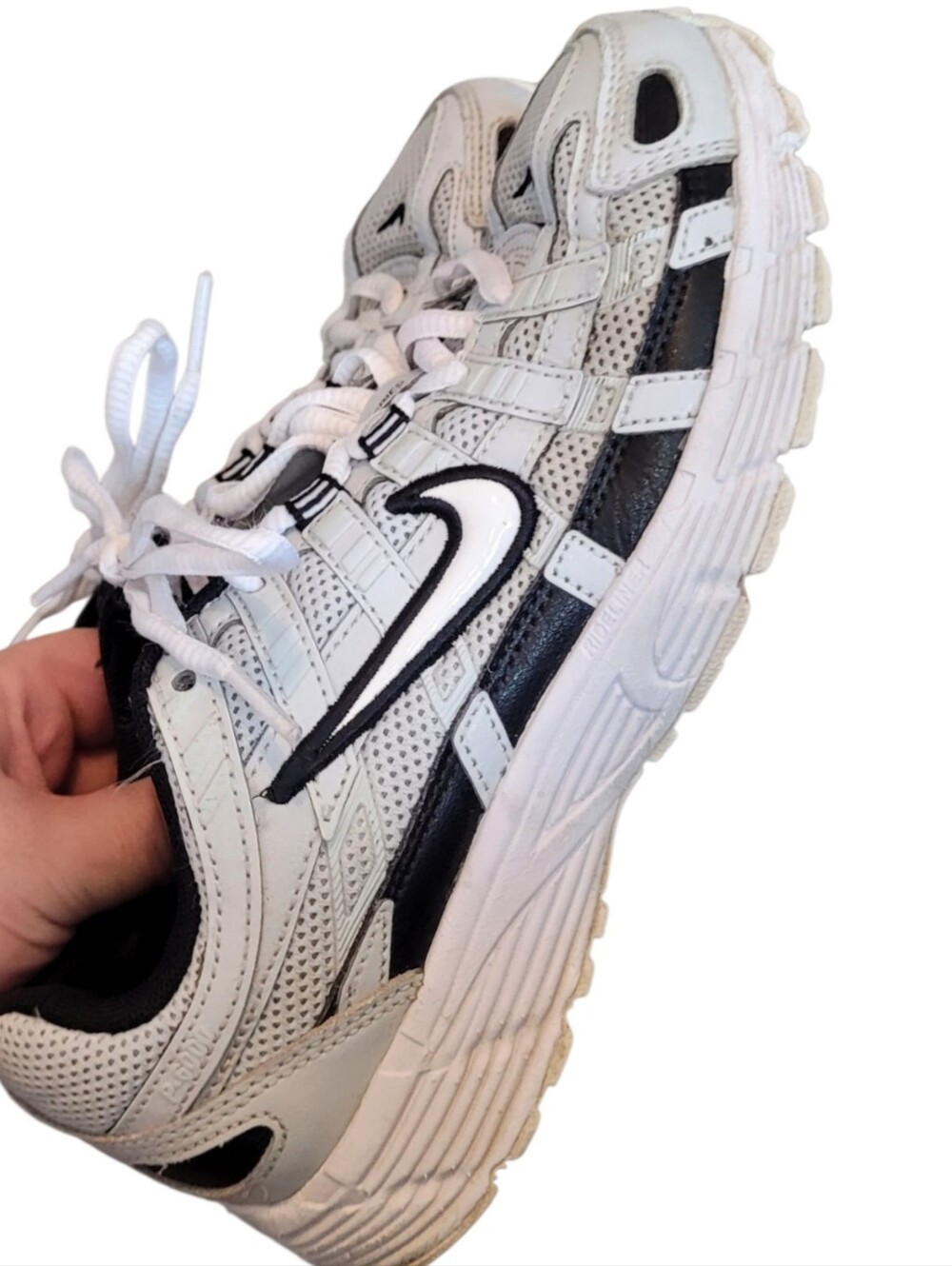 Nike Kids P-6000 "Pure Platinum" Sneakers Size 4
